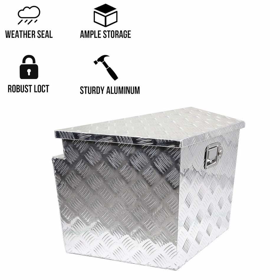 Labwork 15/29" x15" x18" Aluminum Trailer Tool Box A-Frame Camper Dump Trailer