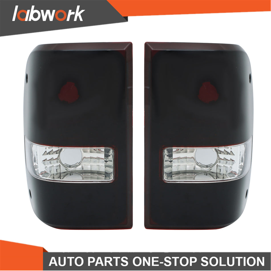 Labwork Assembly Tail Light For 2001-2011 Ford Ranger Pair Smoke Rear Brake Lamp