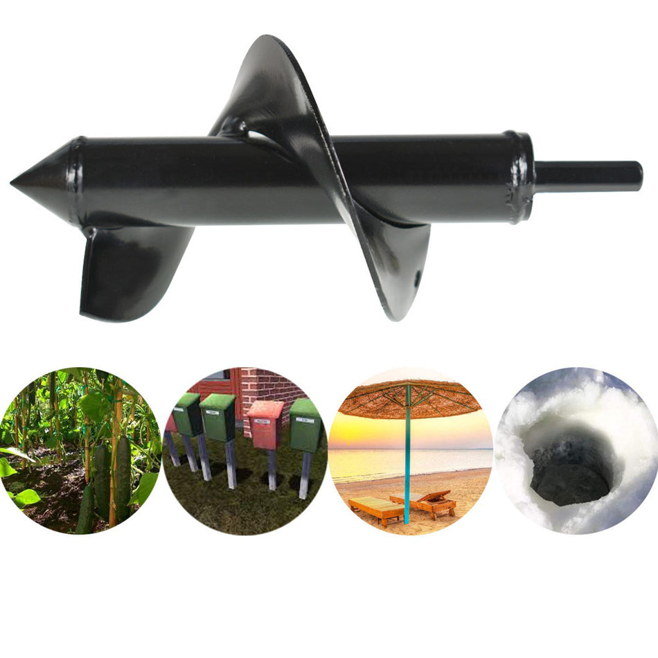 New Auger Drill Bit 3In x 7In Fits For Garden Plant Flower Rapid Planter Spiral