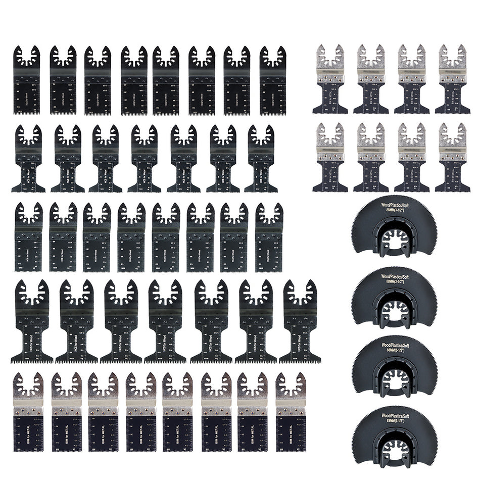 Universal For Metal Wood Plastic Cutting Oscillating Multitool Blades 50 Piece