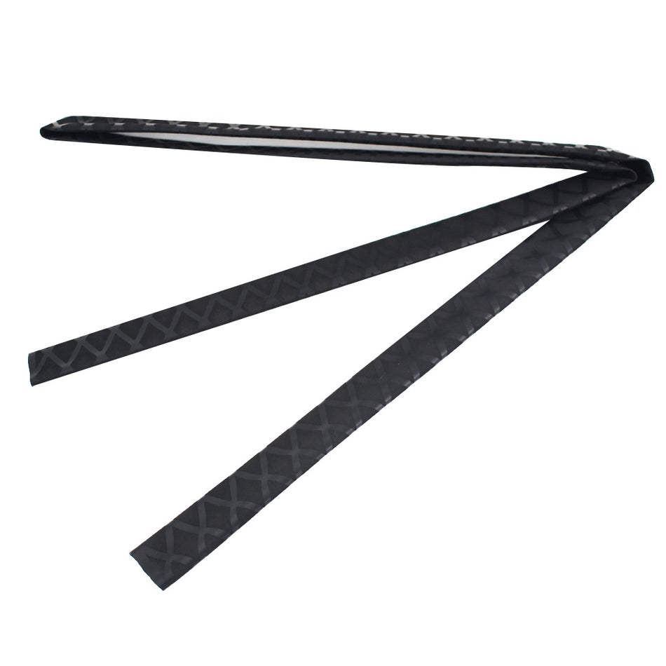 64'' Durable Heat Shrinkable Wrap Tube Flat Width 71mm Black For Rod Grips