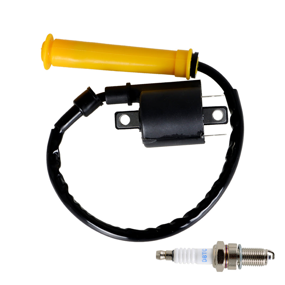 For Honda Rancher 420 2007-2013 30510-HP5-601 Ignition Coil & Spark Plug W/Cap