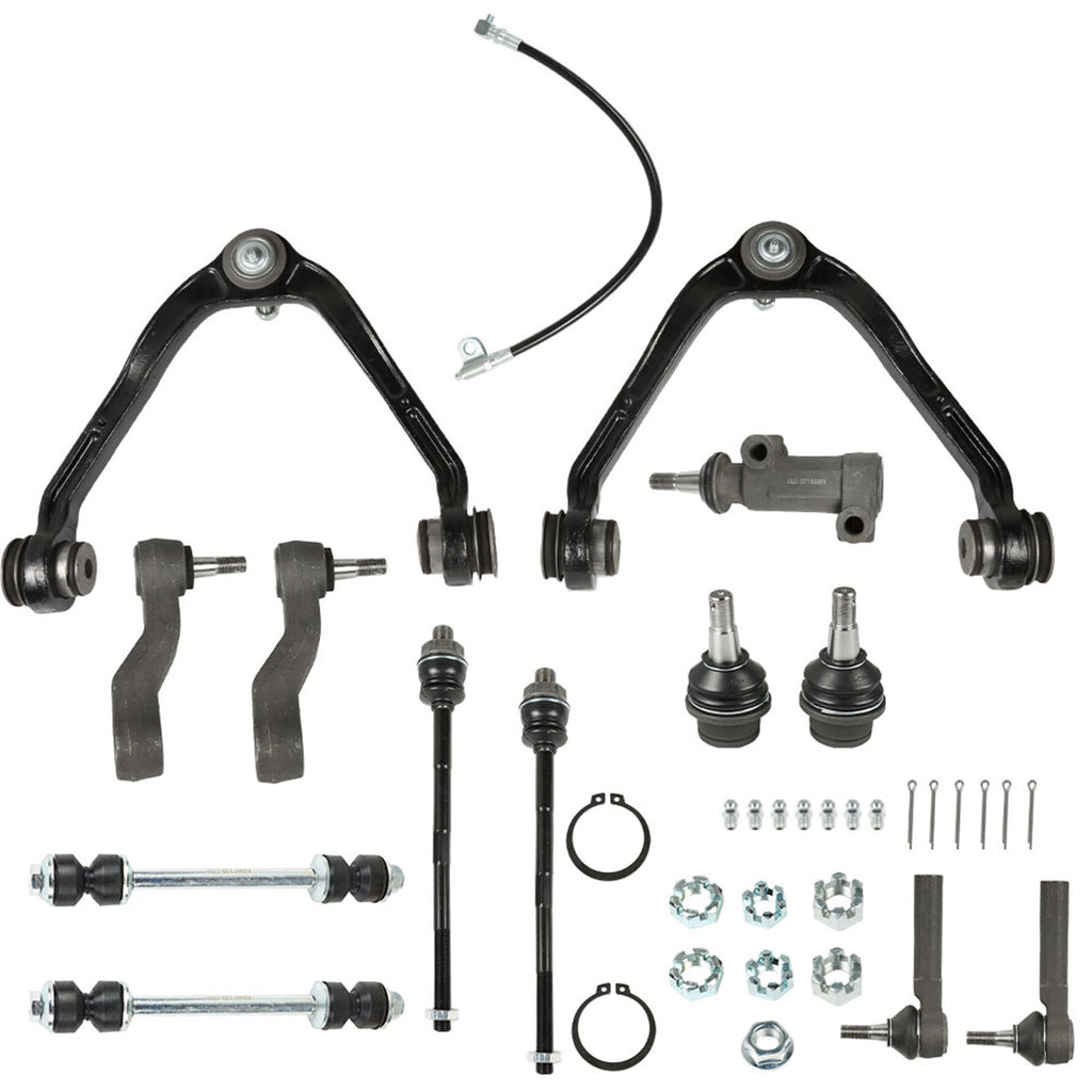 labwork 13Pcs Front Upper Control Arm & Ball Joints Tie Rods Replacement for 2002-2006 Cadillac Escalade 2002-2006 Chevrolet Avalanche 1500
