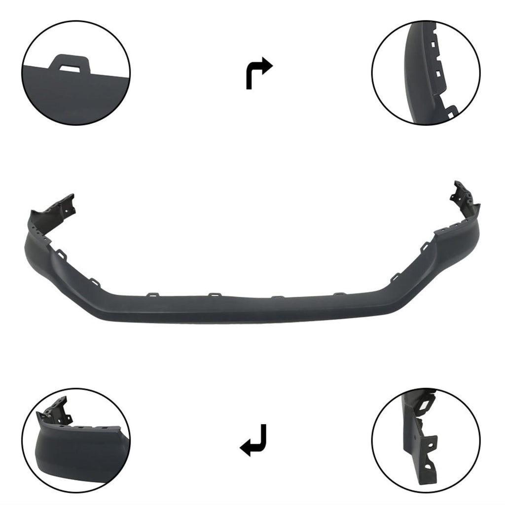 labwork Primed Front Upper Bumper Cover Replacement for 2016-2018 Sierra 1500