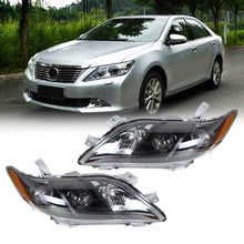 Load image into Gallery viewer, labwork Black Headlights Headlamp Assembly For 2007-2009 Toyota Camry  LH + RH