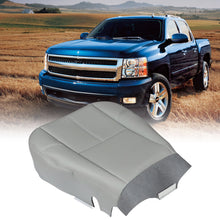 Load image into Gallery viewer, labwork Seat Cover Driver Bottom Leatherette Gray For 07-13 Chevy Silverado 1500