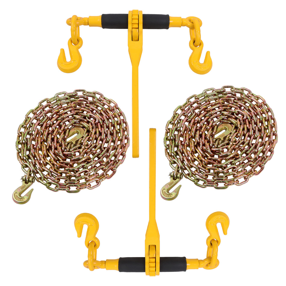 Labwork Ratchet and Chains 5/16In X 20Ft Replacement for Flatbed Truck
