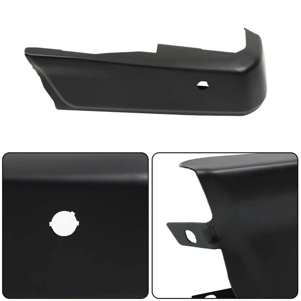 labwork Primered Black Rear Left Bumper Face Bar with Parking Aid Sensor Holes Replacement for 2015-2020 F150 FO1102383