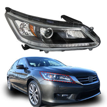 Load image into Gallery viewer, Halogen Headlamps For 2013-2015 Honda Accord Sedan Black Headlights Passenger RH