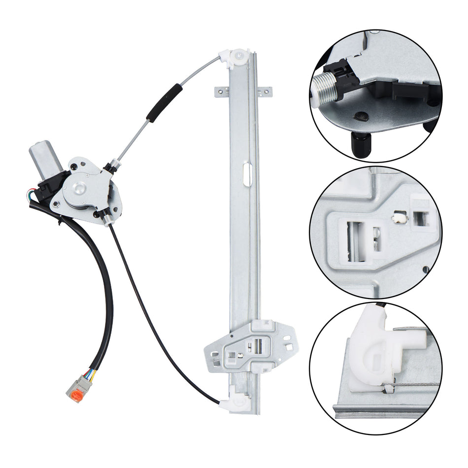 For Honda Pilot 2003-2008 V6 3.5L Power Window Regulator Front Left with Motor