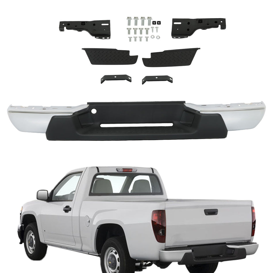 labwork Steel Rear Step Bumper Assembly for 2008-2012 Chevy Colorado GMC Canyon