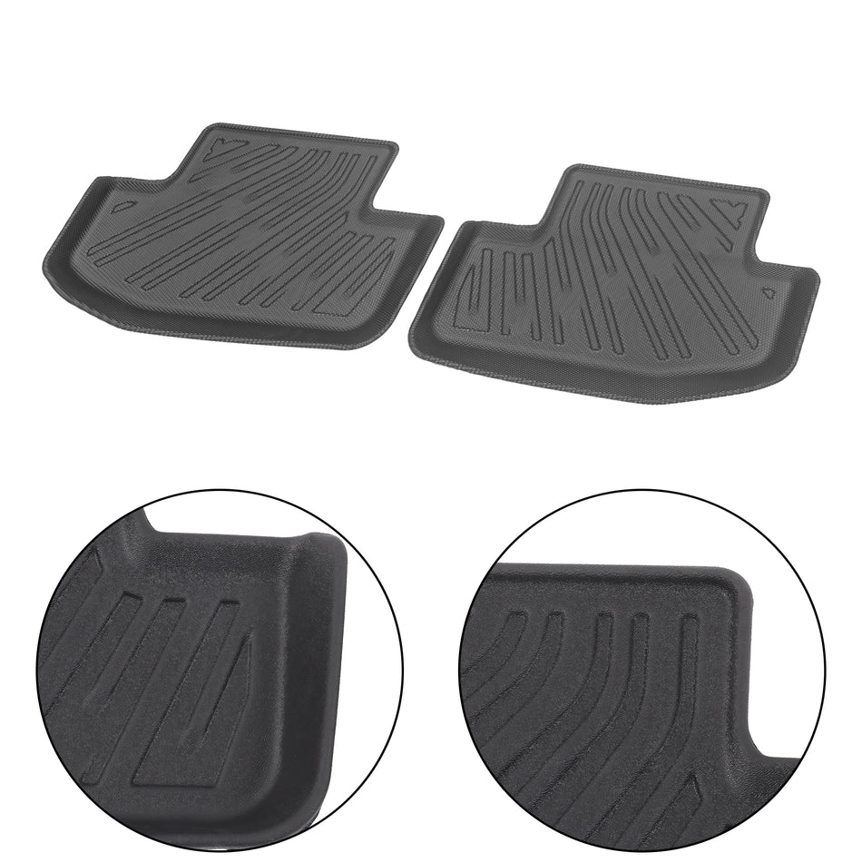 3-Piece All-Weather TPE Floor Mats Set for 2015-2025 Ford Mustang GT EcoBoost & Mach 1