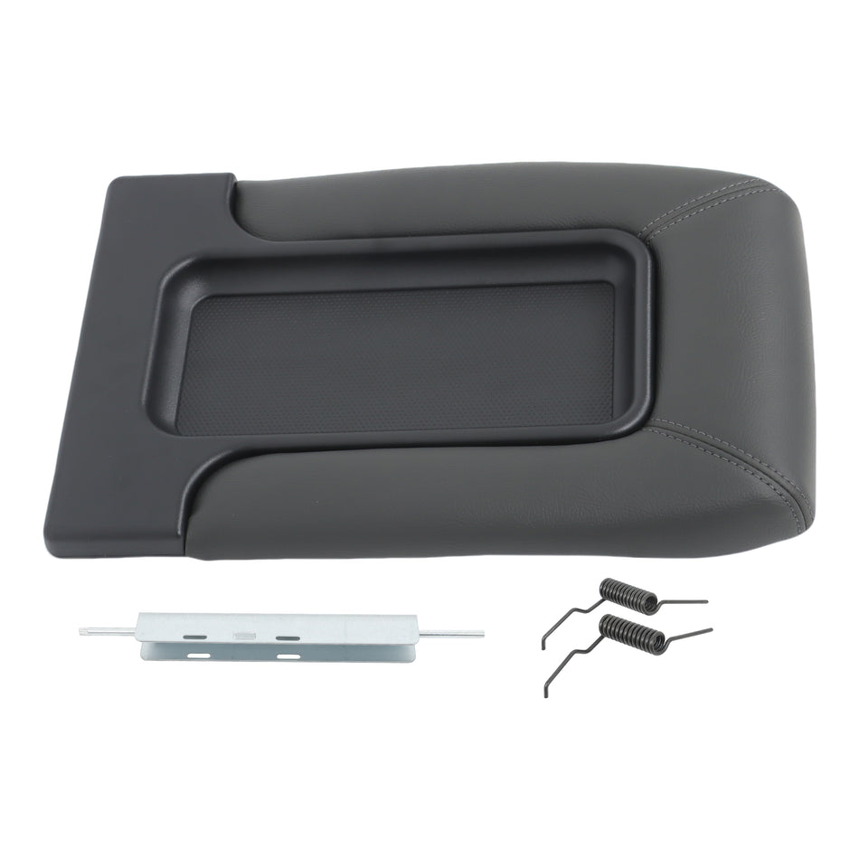 labwork Center Console Armrest Lid Dark Gray Replacement for Chevrolet Silverado 1997-2007