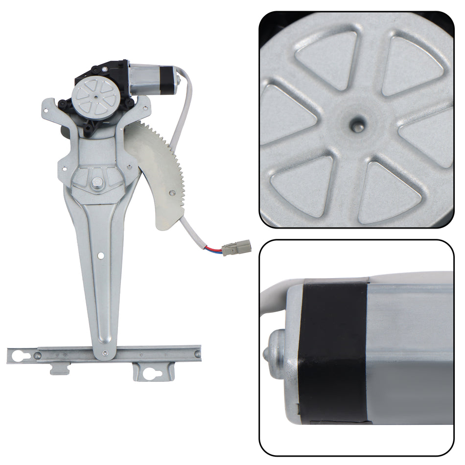 For Honda Civic 1996-2000 with Motor 2Pins Power Window Regulator Rear Left Side