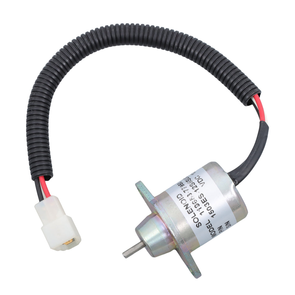 12V 119653-77950 Fuel Shut Off Solenoid Valve Replacement for 3TNE84 3TNE88