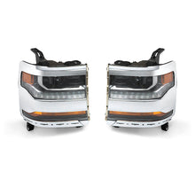 Load image into Gallery viewer, Right&amp;Left Headlight For 2016-2018 Chevy Silverado 1500 HID/Xenon w/ LED Lamp