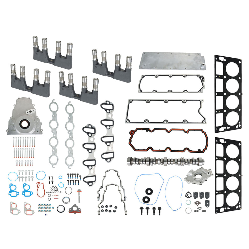 Cam Gaskets Bolts Lifters Adjuster Kit Replacement for 2007-2013 Rainier/Sil-verado/Avalanche/Subu-rban/Ta-hoe/En-voy/Si-erra