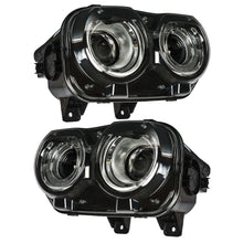 Load image into Gallery viewer, Labwork Headlamp For 2015-18 Dodge Challenger Black Halogen With LED Right&amp;Left