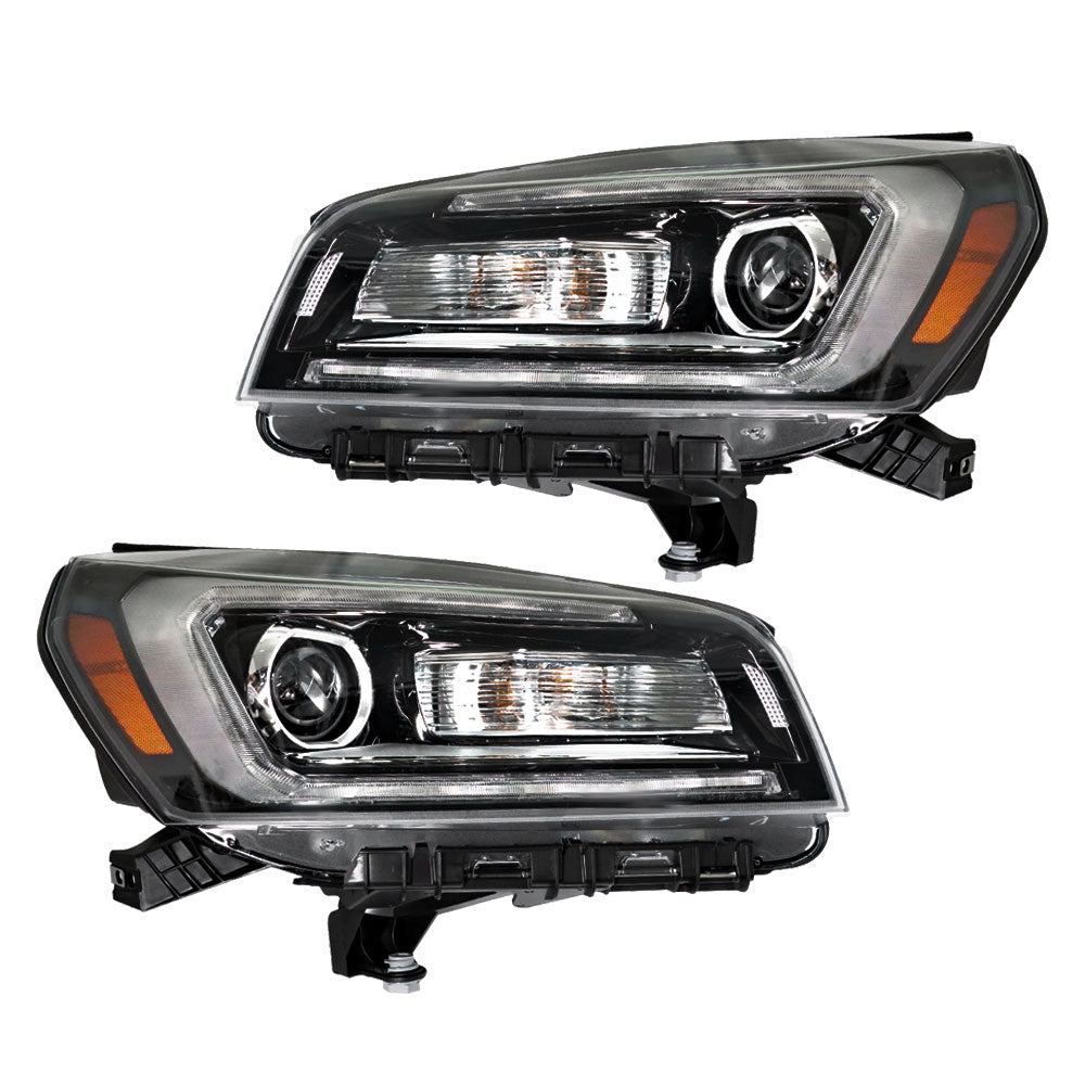 labwork Headlight Assembly Replacement for GMC Acadia Halogen LED 2013-2016 Headlights Set Driver ＆ Passenger Side