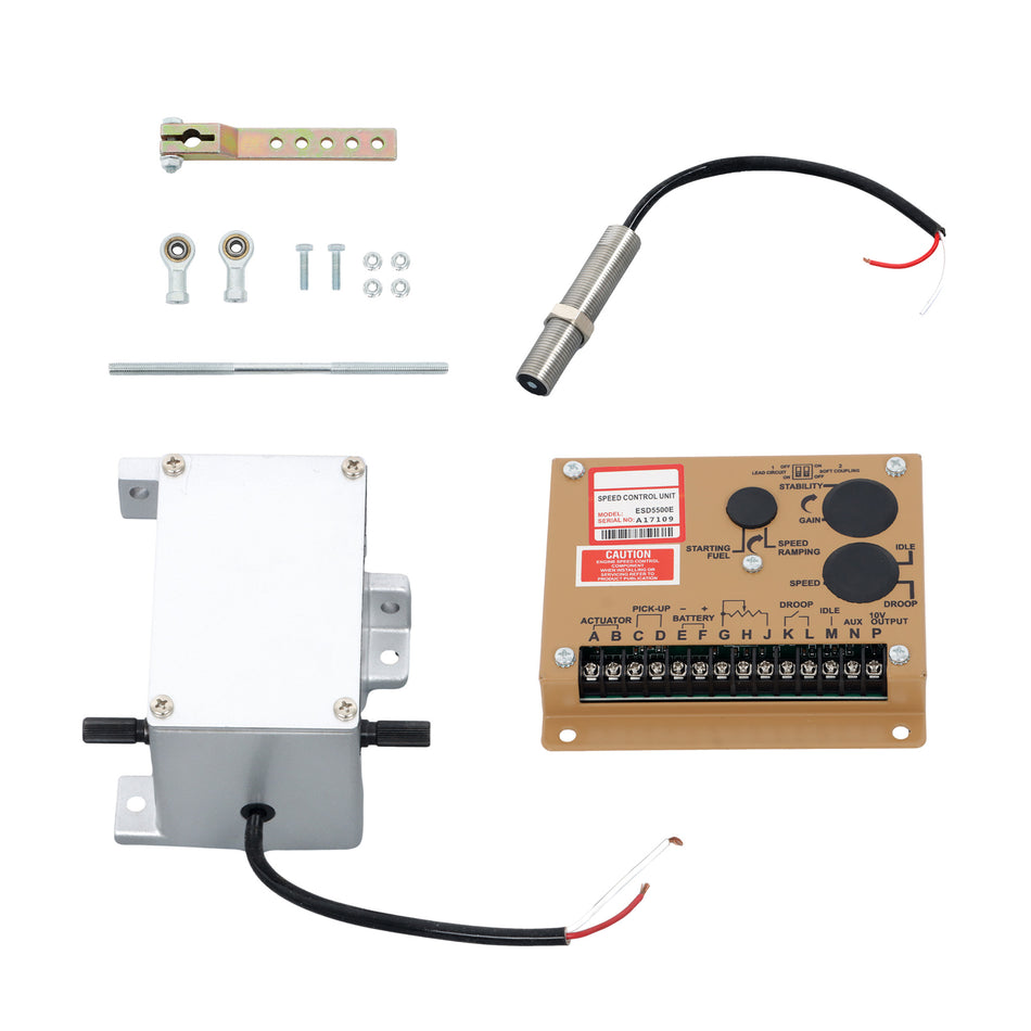 ESD5500E + ADC120-12V + MSP675 Generator Governor Speed Control Unit