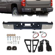 Load image into Gallery viewer, Labwork Rear Bumper For 2007 2008 2009-2013 Chevy Silverado GMC Sierra 1500 Chrome