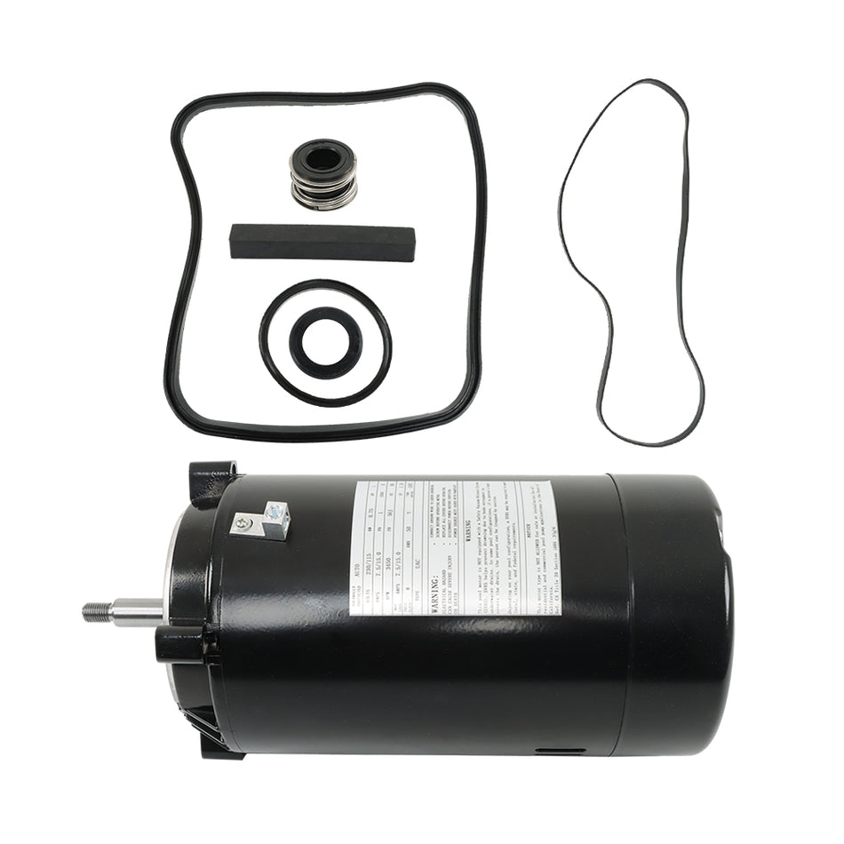SP2607X10 UST1102 115/230 Volts 7.5/15 Amperes Swimming Pool Motor For 1 Horsepower 56J Frame 3450 Revolutions Per Minute