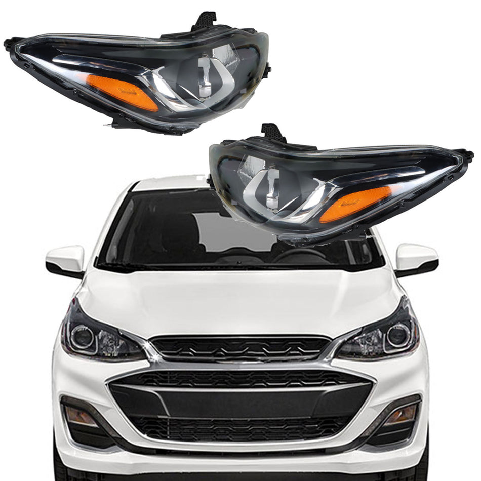 Headlight For 2019-2021 Chevry Spark Factory Halogen w/o DRL Right+Left Side