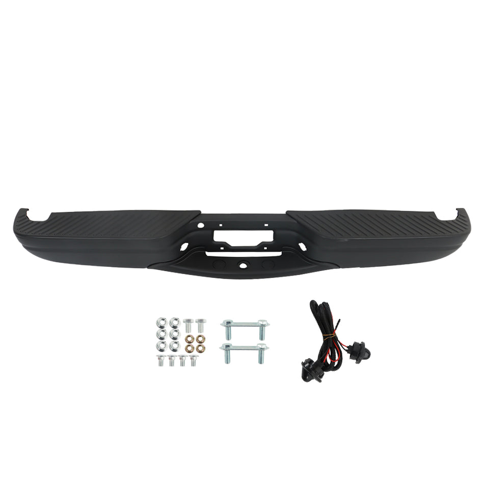 labwork Steel Rear Step Bumper Black Replacement for 1997-2003 FO1103104