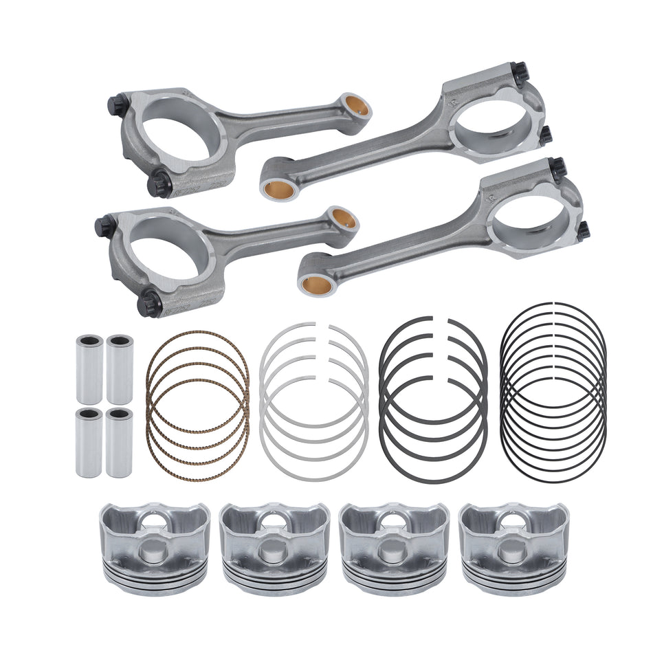 Connecting Rod and Piston Ring Replacement for Kia Soul 23040-2E400 | Replacement for Elantra MD Sedan / Hatchback / Coupe 2011–2016 24321-03000 23510-2E101
