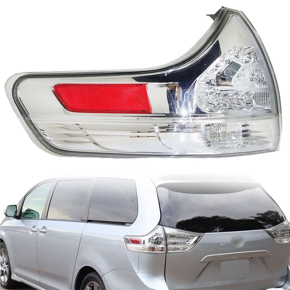 labwork Driver Side Outer Tail Light Replacement for 2011-2020 Toyota Sienna Rear Tail Light Brake Lamp Assembly LH Left Side 8156008040 TO2804110