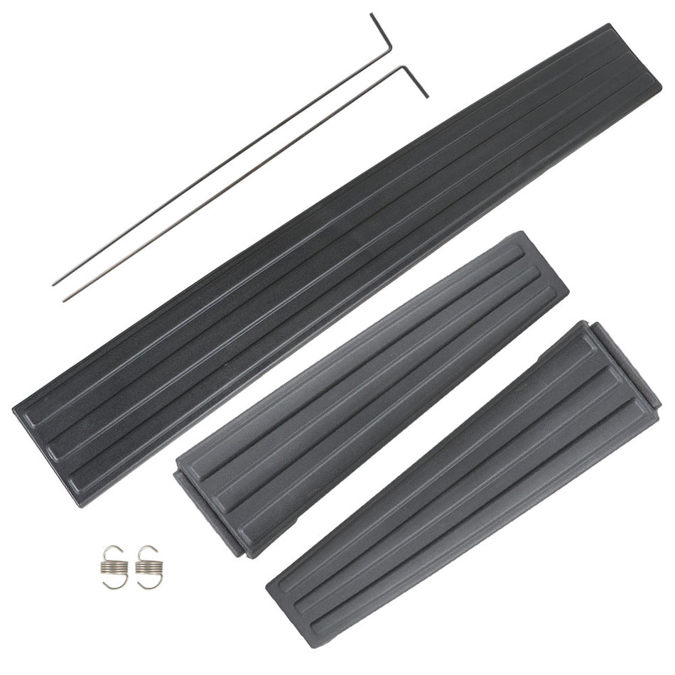labwork 3PCS Tailgate Flex Step Protector Trim Molding Cap Black Replacement for F150 2009-2014 9L3Z9941018AA