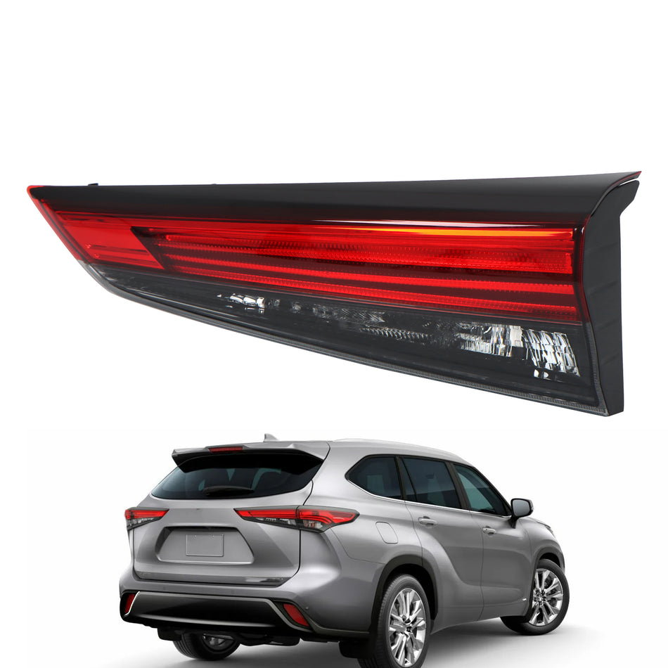 labwork Right Side Inner Tail Light Assembly Replacement for Toyota Highlander 2020 - 2022 Passenger Side Rear Brake Lamp 815800E180 TO2803156