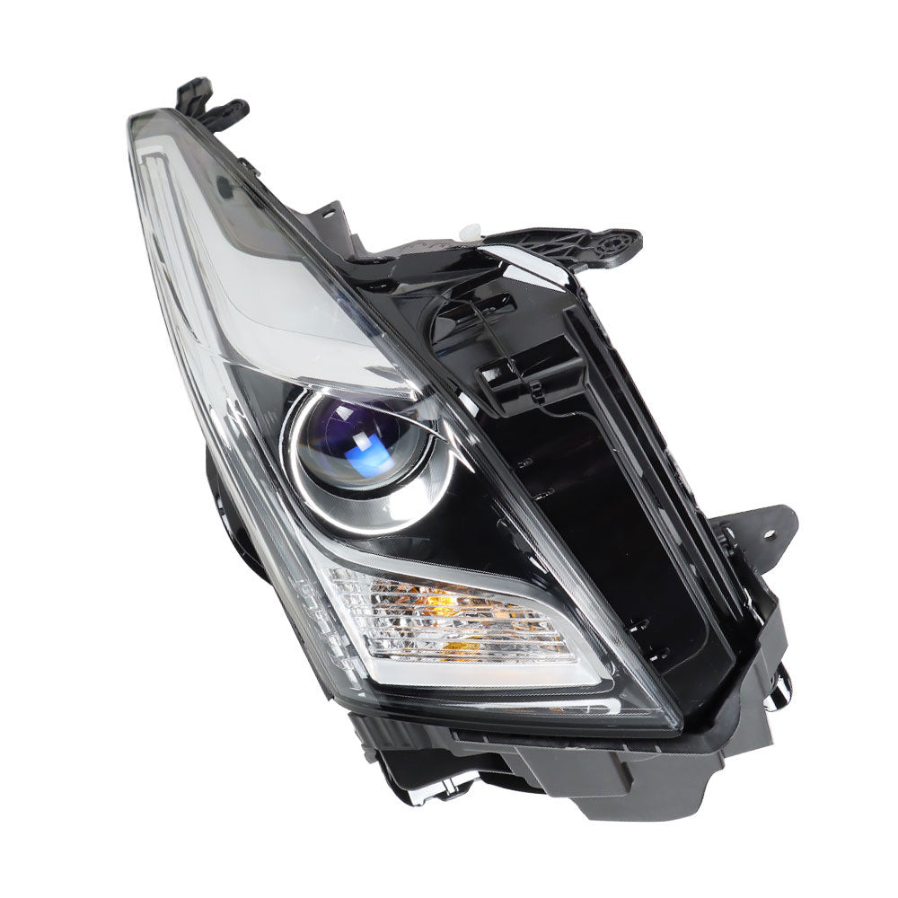 Headlight Assembly Replacement for 2013-2018 Cadillac ATS Passenger Side Halogen Chrome Right Headlamp RH