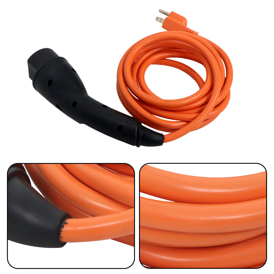 For Evolution ICON Golf Cart 120V Charging Power Cord Assembly Orange