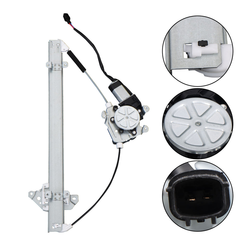 Front Driver Side For Nissan Frontier Xterra 2005-2015 Window Regulator w/ Motor