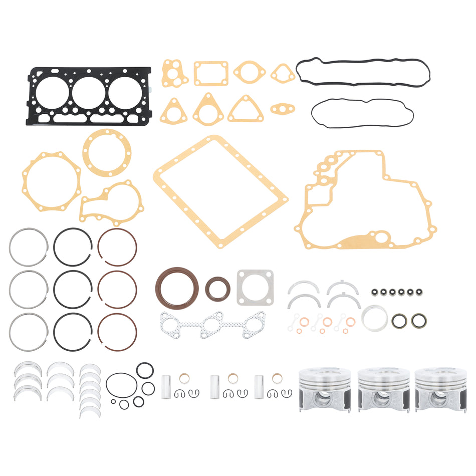 Overhaul Engine Kit Replacement for Kubota D902 Engine, Replacement for BX24 BX25 Tractor KX41-3 Excavator