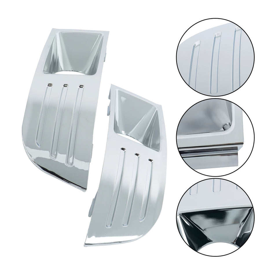 Chrome Fog Light Trims Covers Lamps Front Left & Right For Ford Flex 2009-2012