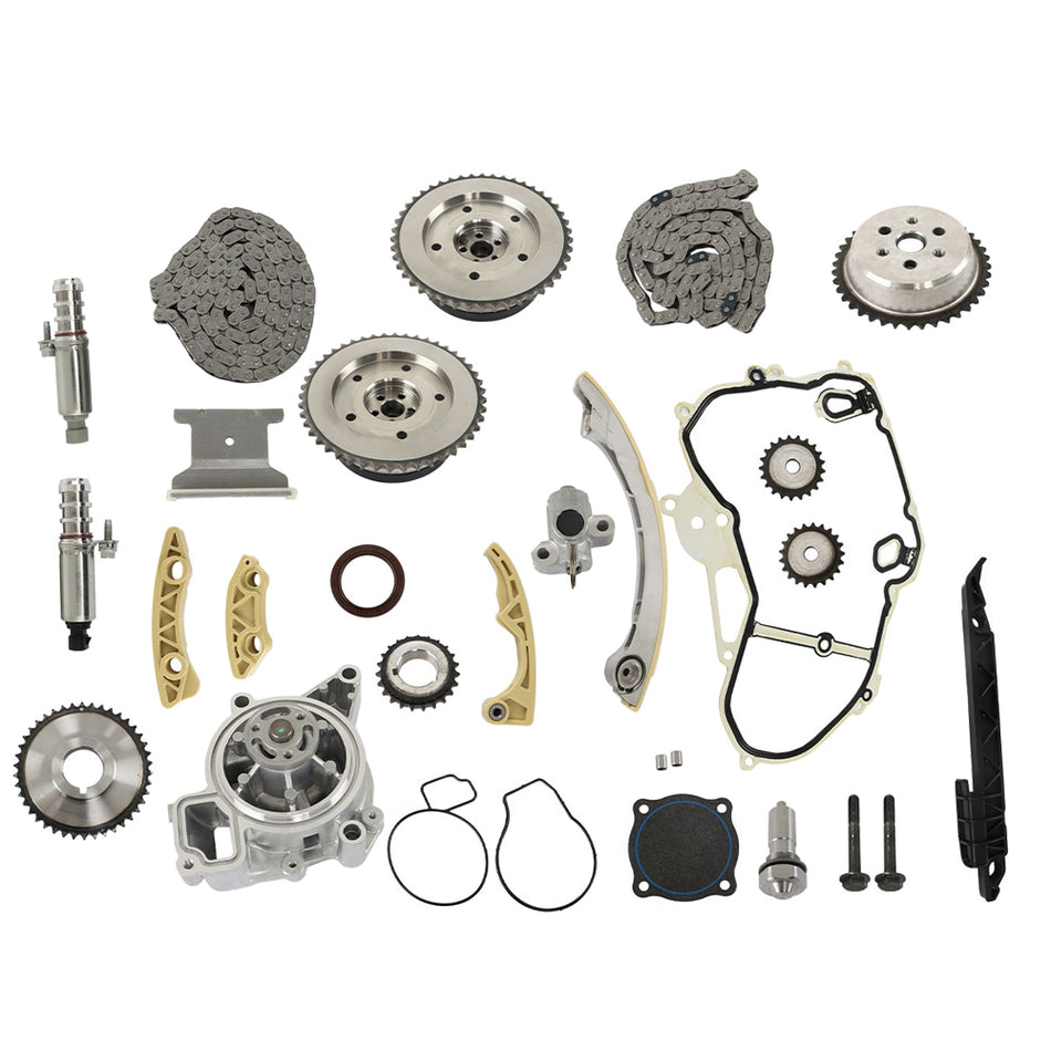 Timing Chain Kit VCT Selenoid Actuator Gear Water Pump Replacement for Ecotec 2.0L 2.4L