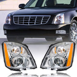 labwork HID Headlights Assembly Replacement for 2006-2011 Cadillac DTS 4.6L Projector Headlamp Passenger & Driver Side 20861482 20861481