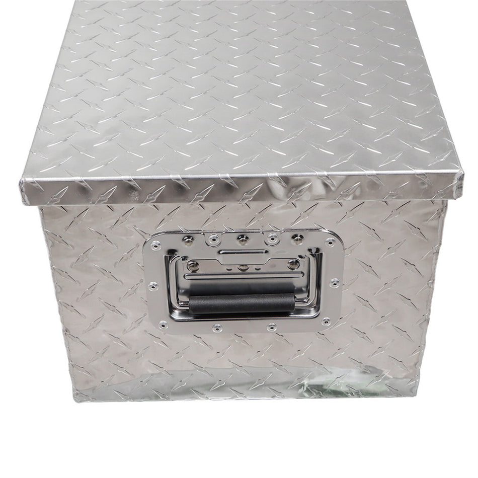 labwork 39 Inch Silver Aluminum Diamond Plate Tool Box Organizer With Lock Key