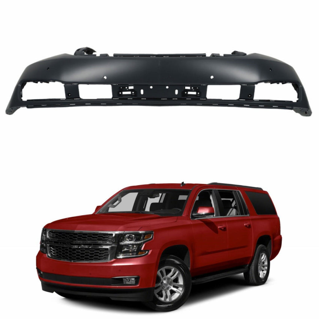 labwork Front Upper Bumper Cover Replacement for Tahoe Suburban 2015-2020 with Parking Sensor Hole GM1000974