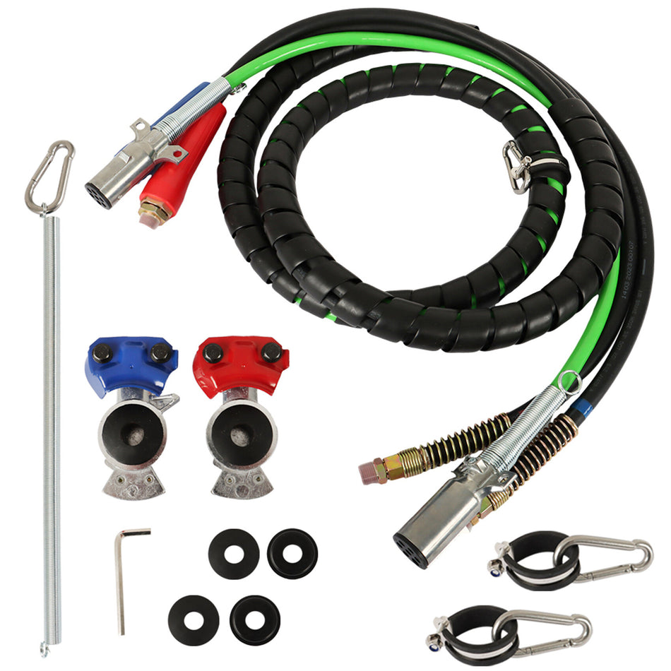 labwork 12FT 3-in-1 Wrap Set Air Line Hose Assemblies ABS Power Air Line Air Hose