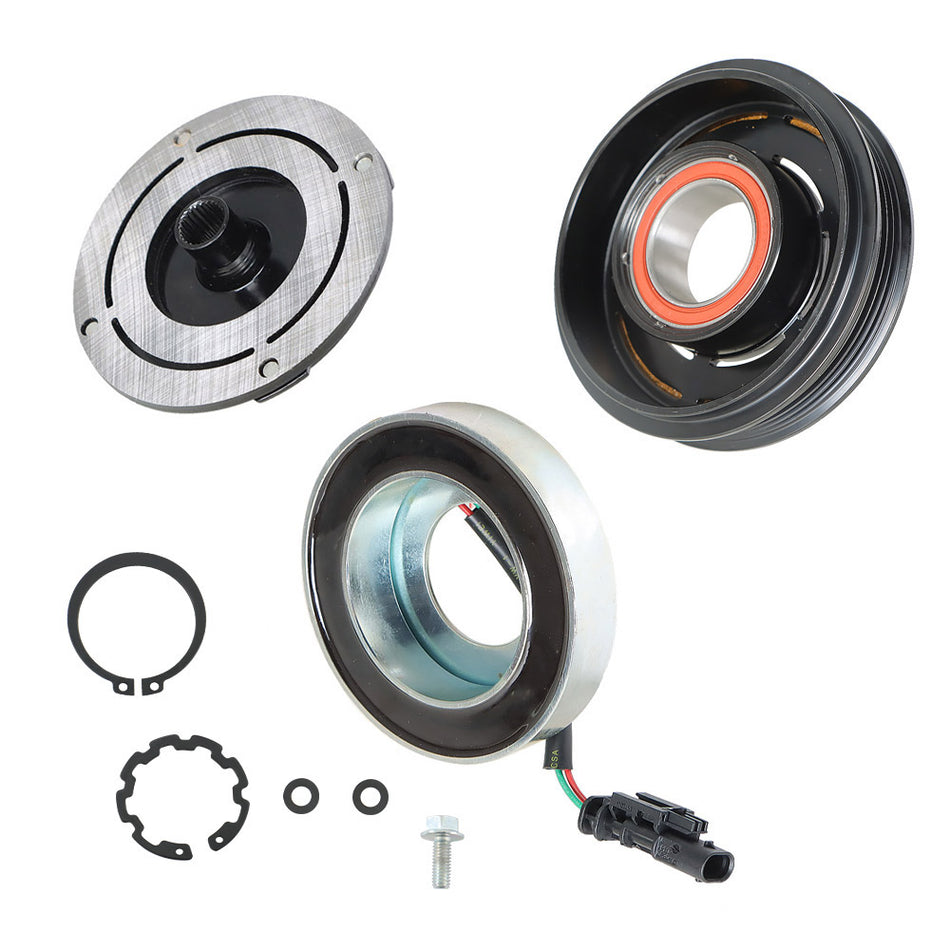 labwork A/C Compressor Clutch Pulley Hub Coil Kit 23505629 Replacement for 2014-2018 Chevrolet Silverado 1500
