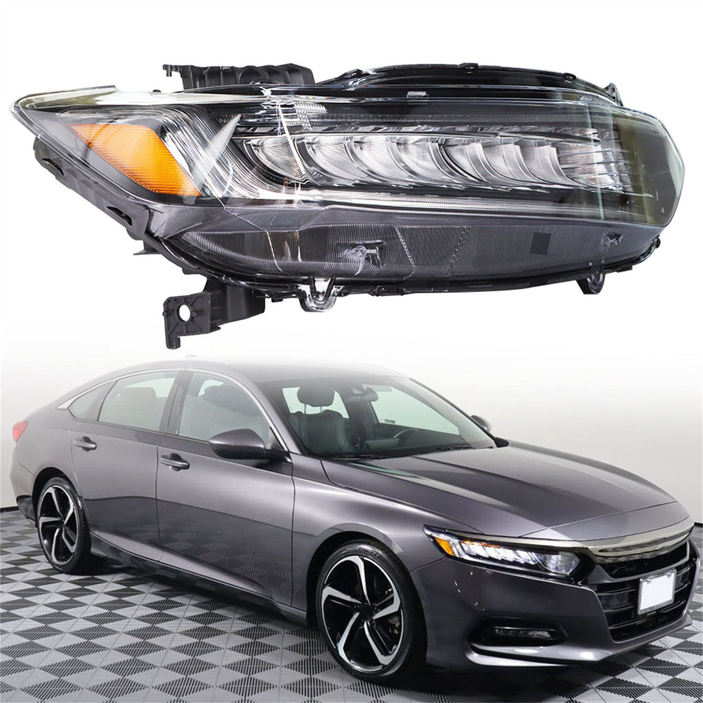 labwork Headlight Assembly Replacement for Honda Accord 2018-2021 Full LED Headlight Headlamp RH Set Passenger Side