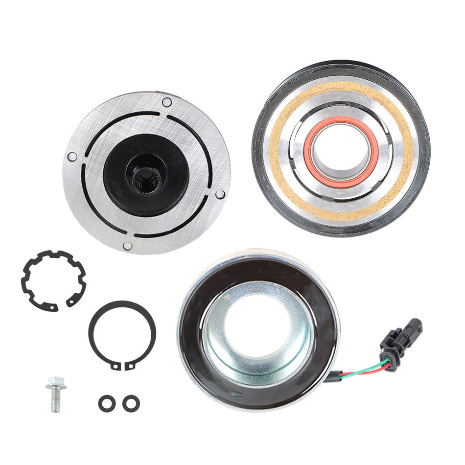labwork A/C Compressor Clutch Pulley Hub Coil Kit 23505629 Replacement for 2014-2018 Chevrolet Silverado 1500