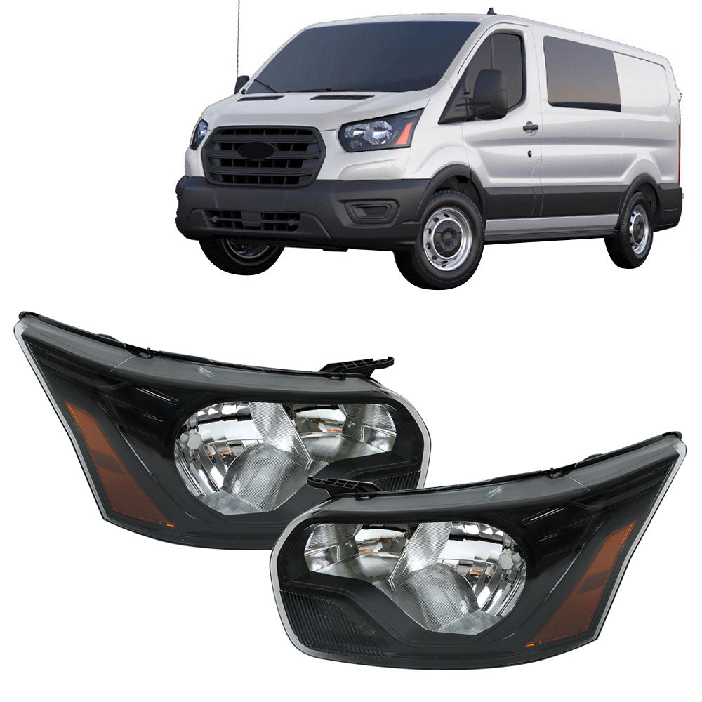 labwork Headlight Assembly Replacement for Ford Transit-250 2015-2017 Set Driver ＆ Passenger Side