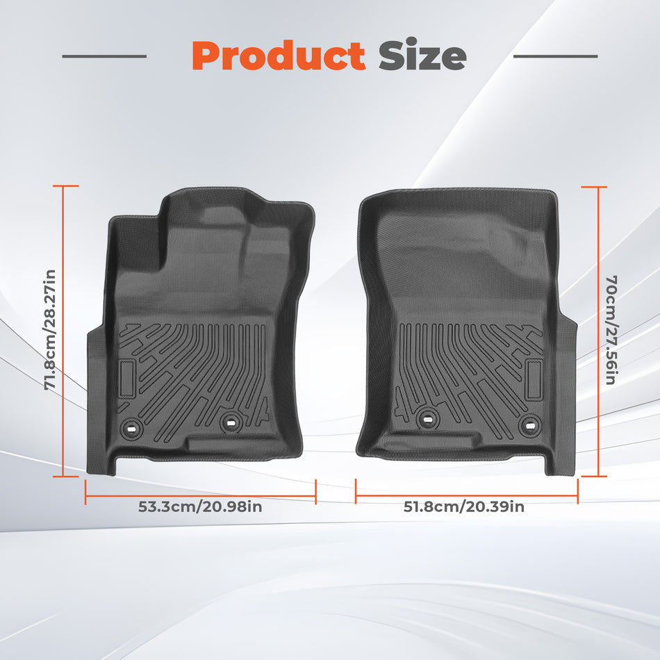 Floor Mats 1st Row Liner Black 2010-2012 4Runner 2010-2013 Lexus GX460