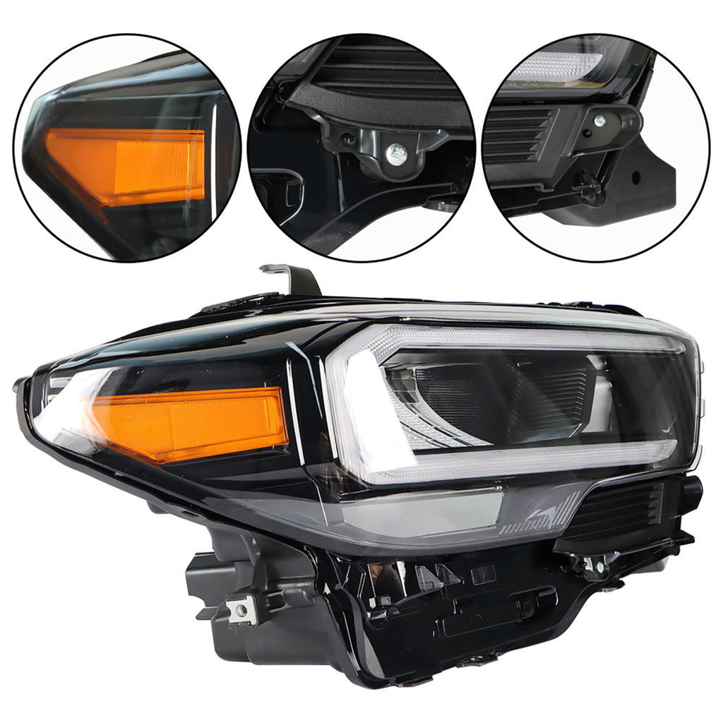 labwork Headlight Assembly Replacement for Toyota Tacoma LED DRL 2020-2023 Passenger Side