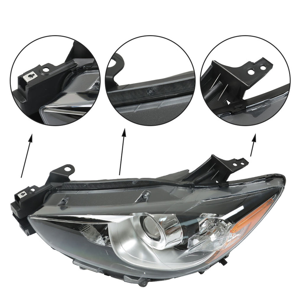 labwork Headlight Assembly Replacement for Mazda CX-5 2013-2016 Headlight Set Driver ＆ Passenger Side