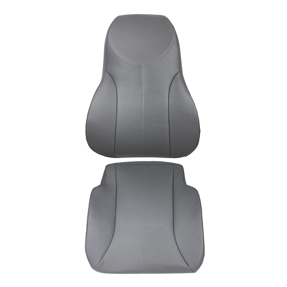 Seat Cover Driver Backrest Bottom Combo Gray Replacement for 2001-2007 4200 4300 4400 Air Ride